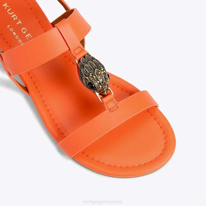 Kurt Geiger mujer sandalia plana london hampton 2LPR285 | calzados naranja